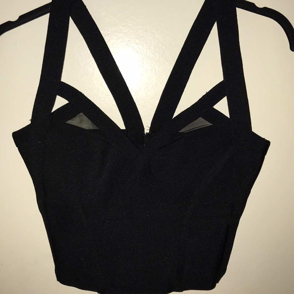 Black Bandage Bra Top